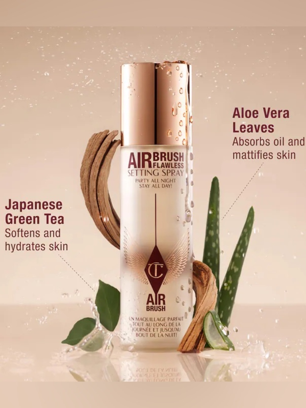 NEW Charlotte Tilbury Airbrush Flawless Hydrating & Waterproof Setting Spray